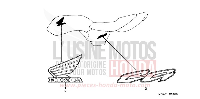 MARKE von CG125 TITAN ES FORCE SILVER METALLIC (NH411) von 2004